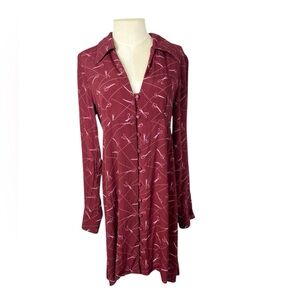 MODCLOTH A Cut Above Collared Mini Dress Scissors size 10